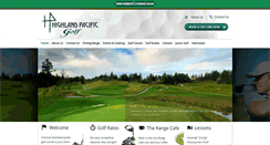 Desktop Screenshot of highlandpacificgolf.com